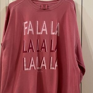 August Bleu Comfort Colors Rose Sweatshirt Christmas Holiday